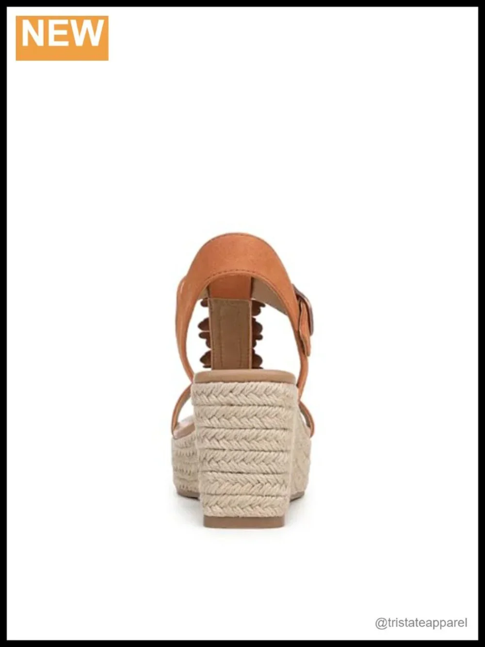 Wedge Sandals Open Toe Floral Strappy Buckle Ankle Strap